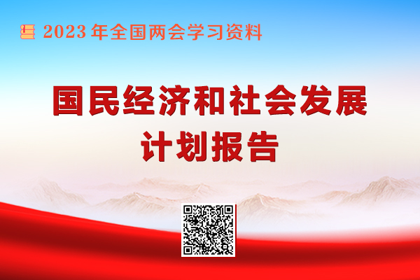 國民經濟和社會發展計劃報告